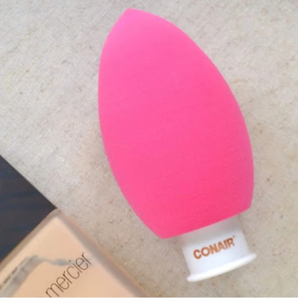 True Glow by Conair Vibrating Makeup Blender with Standing Base
